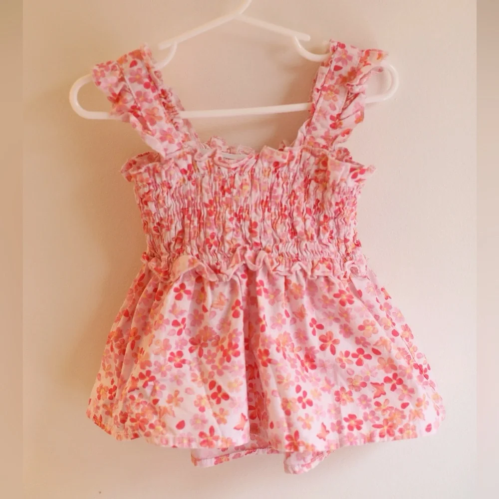 🌸 btween Floral Smocked‎ Dress – Girls Size 5
